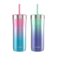 thumbnail image 1 of Contigo Streeterville Tumbler, Includes Plastic Straw and Splash-Proof Lid, Vacuum-Insulated, Stainless Steel, 24 oz (709 mL), Assorted Colours, 1 of 7