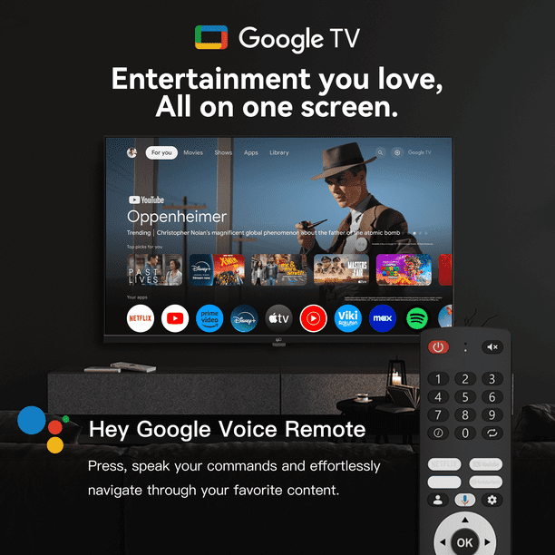 32インチ Google TV Dolby Audio DTS FPD 32-inch Smart TV, 720P HD Google TV with Google Play Built-in