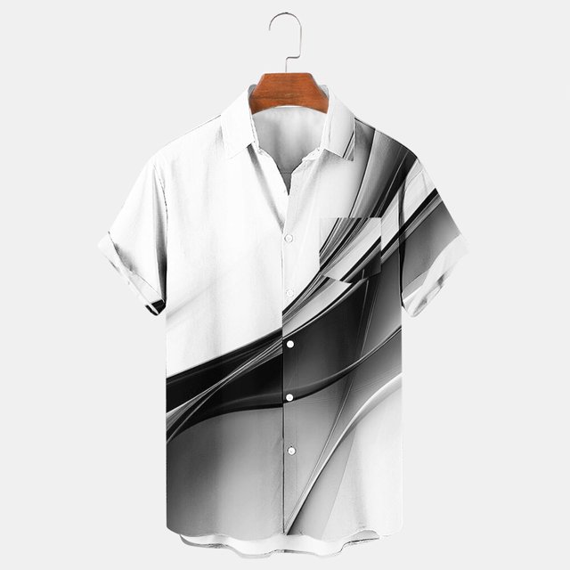Styesk T-Shirts pour Hommes Col Rabattu Fluide Léger Manches Courtes Cardigan Boutonné Haut Chemise Manches Courtes Col Rabattu Haut Chemise