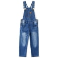 thumbnail image 1 of KIDSCOOL SPACE Salopette en Jean pour Fille, Bleu Pâle, Extensible, 2 à 3 Ans, 1 of 7