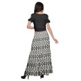 thumbnail image 4 of Moomaya Printed Two Piece Flared Skirt And Crop Top Rayon Ethnic Set For Girls, 4 of 6