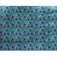 thumbnail image 5 of oneOone Georgette Viscose Blue Fabric Triangle Geometric Sewing Material Print Fabric By The Yard 42 Inch Wide, 5 of 5