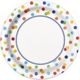 thumbnail image 1 of Unique Industries' Rainbow Polka Dot 7" Plates, 8 ct, 1 of 1