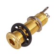 thumbnail image 1 of Professional Stereo Output Threaded Output 1/4 Inch Input Rustproof Output Wear-resistant Exquisite Socket Plug Electric Guitar Accessories Parts Gold, 1 of 9