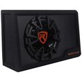 thumbnail image 1 of Rockville RWS10CA Slim 1000 Watt 10" Amplified Powered Car Subwoofer Enclosure, 1 of 5