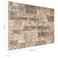 thumbnail image 4 of vidaXL 3D Wall Panels with Multicolour Brick Design 10 pcs EPS, 4 of 4