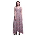 thumbnail image 1 of Bimba Floral Ladies Printed Resort Maxi DrawstringDressSpaghetti Strap Beach Wear-X-Small, 1 of 6