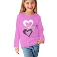 thumbnail image 2 of RXIRUCGD Chemises à Manches Longues pour Filles, Col Rond Mignon, Blouses Décontractées Élégantes (Rose, Taille : 4 Ans), 2 of 5