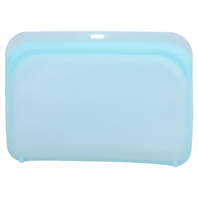 TABLZONE Silicone Sealed Bag Reusable Freezer Bag Sky Blue Multi Function Use 1Pcs