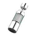thumbnail image 1 of Riforla Tap Water Filter Activated Kitchen Tap Filter Fluorides Heavy Metals Hard Water 360 Rotating Stainless Steel Water Faucet Filter for Home Kitchen Faucets, 1 of 9
