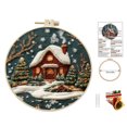 thumbnail image 2 of WMQPNNS New Trending Koofur Christmas C R O S S Stit Ch Embroidery Craft Kits ，Hand Christmas Diy Embroidery Patterns Stamped Kit Adults Kids Beginners Stamped Embroidery Kit, 2 of 4