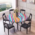 thumbnail image 4 of ziyahi Elastic Edged Waterproof Backed Fitted Table Cover waterproof table cover Cover Tableclothes Style A 1.2m, 4 of 9