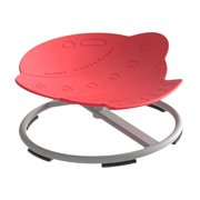 yuksok Kids Swivel Chair Non Slip Sensory Swivel Chair for Children Improve Balance Red