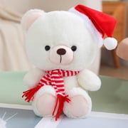ddioayh Clearance Christmas Hat Teddy Bear Plush Toy Pillow Teddy Bear Children's Cloth Doll Christmas Gift Boys And Girls Holiday Birthday Gift
