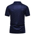 thumbnail image 4 of RKSTN Polos pour Hommes à Imprimé Boutons Coupe Ajustée Col Rabattu Chemises Manches Courtes Mode Décontractée Blouse Hauts, 4 of 4