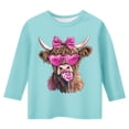 thumbnail image 4 of T-shirt de Mode pour Filles à Manches Raccourcies pour la Saint-Valentin. Bleu Ciel 140/9 A-10 A, 4 of 4