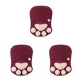 thumbnail image 4 of relayinert Stylish Cat Paw Gaming Mouse Mat Wrist Protection Non-slide Base Safe Cute DS-013 wine red 3Set, 4 of 6