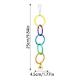 thumbnail image 3 of Parrot Exercise Toy with Climbing Swing Rings for Small Birds Budgie Lovebird Cage Activity Play Gym, 3 of 4