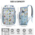 thumbnail image 4 of Tractor Themed Cooler Backpack - 20L Insulated Lunch Bag with PEVA Lining, Durable & Easy to Clean for Camping, Work, School, 4 of 6