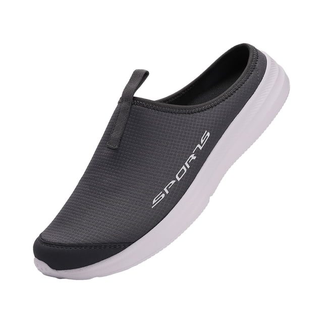 DXOUPM Mens Slip on Shoes Closed Toe Lightweight Walking Shoes Breathable Slippers Going Out