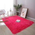 thumbnail image 3 of Washable Fluffy Area Rug Rectangular Anti-Slip Artificial Soft Plush Shag Carpet Home Bedroom Living Room Fluffy Rectangular Anti-Slip Artificial Soft Washable Fluffy Rectangular  Light P, 3 of 8