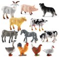thumbnail image 1 of EIGTHTAIL 12 Pcs Figurines Réalistes d'Animaux de Ferme Mini Ensemble de Jeu Éducatif Ornement de Gâteau, 1 of 11