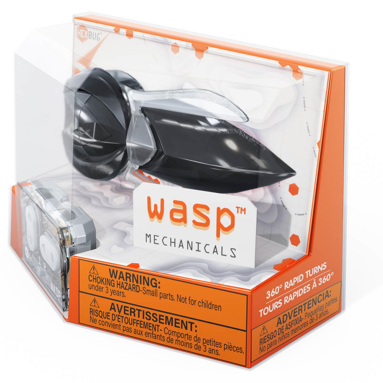 HEXBUG Wasp, Insecte commandé à distance, Jouet insecte factice, Spécimen robot motorisé, cadeau pour garçons et filles à partir de 3 ans