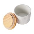thumbnail image 3 of Anko Small White Ribbed Canister, 3 of 7