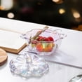 thumbnail image 1 of EazyTech Crystal Glass Candy Jar with Lid - Halloween Pumpkin Design, Transparent Fruit Bowl for Snacks, Jewelry Storage, Party Decor, Dried Fruit Container, 1 of 6