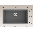 thumbnail image 1 of American Imaginations 32-in. W CSA Approved Coffee Kitchen Sink With 1 Bowl, 1 of 2