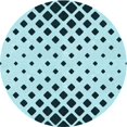 thumbnail image 1 of Ahgly Company Tapis Rond Lavable en Machine Intérieur Transitionnel Bleu Électrique, 8 Pieds Rond, 1 of 7