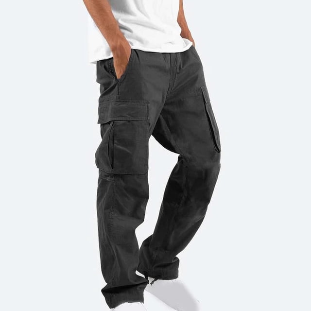 cllios Cargo Pantalon pour Hommes Coupe Décontractée Pantalon de Travail Pantalon Militaire d'Extérieur Pantalon de Course Jambe Droite Pantalon Cargo Multi-Poches