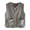 Grey, variant on Women's Winter Vests Solid Colour Flannel Fleece Sleeveless Button Cardigan Cute Soft Waistcoat Jackets Warm Home Clothes Coffee L