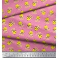 thumbnail image 2 of Soimoi Poly Georgette Fabric Cup,Plate & Chick Cartoon Printed Craft Fabric by the Yard 52 Inch Wide, 2 of 3
