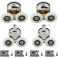 thumbnail image 1 of 25mm Sliding Shower Door Rollers for 4-6mm Glass, Bathroom Replacement Parts, Easy Install, 1 of 5