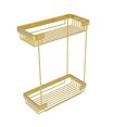 thumbnail image 1 of Allied Brass BSK-60DR Double Tier Rectangular Toiletry Shower Basket, Polished Brass, 1 of 2