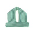 thumbnail image 4 of Femmes Bodycon Sans Manches Y2K 2pc Outfts Licol Cou Rayé Top + Taille Haute Robe Courte Ensembles Été Survêtements, 4 of 9