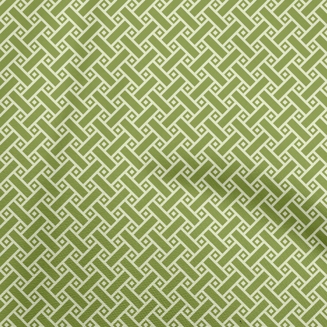 oneOone Viscose Jersey Light Green Fabric Geometrical Craft Projects Decor Fabric Printed By The Yard 60 Inch Wide