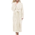 thumbnail image 1 of 2025 Robes for Women Long Robe and Slippers Set Women Cotton Cloth Robes for Plush Robe for Women Knee Length Women Plus Size Bathrobe Women's Robes Bath Towels Comfortable Women's, 1 of 4
