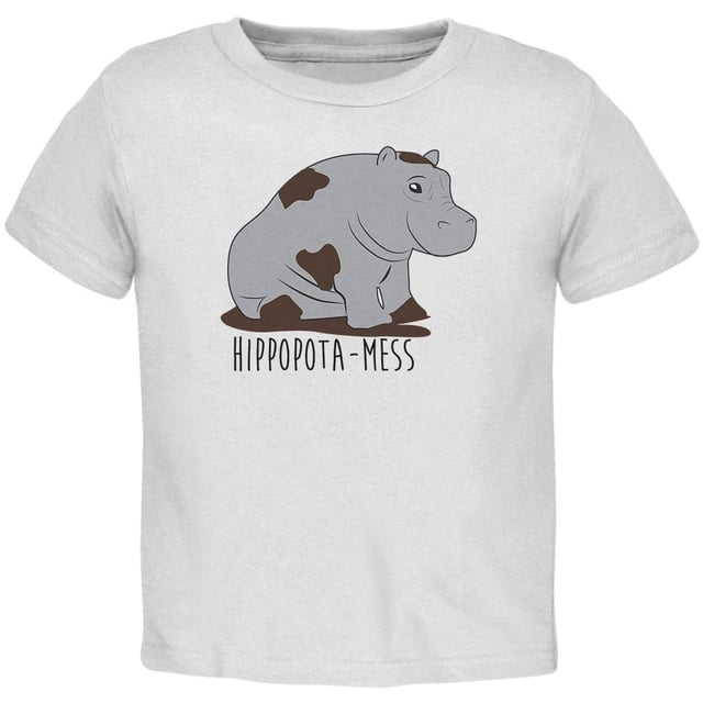 Hippo Mess Hippopotame T-Shirt Drôle pour Tout-Petit