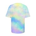 thumbnail image 5 of Pompotops T-shirt Imprimé pour Femme, Manches Courtes, Blouse à Col Rond, Hauts Décontractés, Liquidation, 5 of 5