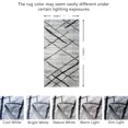 thumbnail image 2 of JV Home Runner Rug Stripes Grey 2'7" x 5' Hallway Soft Indoor Washable Rugs Anti Slip, 2 of 7