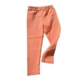 thumbnail image 1 of Pant Size 6 Girls Leggings Toddler Baby Girls Leggings Ribbed Ruffle No Print Tight Stocking Bottom Pants, 1 of 3