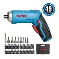 thumbnail image 2 of FIXTEC 4V Lithium-Ion Cordless 2-in-1 Pivoting Screwdriver Tool Set with 1.5Ah Battery, USB Cable and Storage Case, 49 Piece Tool Set, 2 of 8