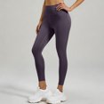 thumbnail image 3 of Miqool Womens High Waist Ankle Yoga Leggings Workout Tummy Control Soft Bike Pants with Two Pockets, 3 of 5