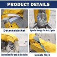thumbnail image 4 of Imperméable pour Chien avec Capuchon Amovible, Manteau pour Chien d'Extérieur à Cordon de Serrage Ajustable, Veste Imperméable pour Chien, Veste de Pluie avec Capuchon et Trou pour Collier, 10 Tailles, 18, 4 of 7