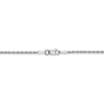 thumbnail image 3 of Leslie's 14K White Gold 1.5mm Diamond-Cut Rope Chain (Weight: 1.66 Grams, Length: 7 Inches), 3 of 4