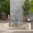 thumbnail image 2 of Costway Chaise Adirondack de Patio en HIPS avec Porte-Gobelet, Résistante aux Intempéries, Extérieur, 380 Lb, Gris, 2 of 10