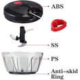 thumbnail image 4 of Cambom Manual Food Chopper Vegetable Cutter, Hand String Vegetable Chopper Onions Cutter for Vegetable Fruits Nuts BPA Free Food Safe Material, 550ml Black, 4 of 6