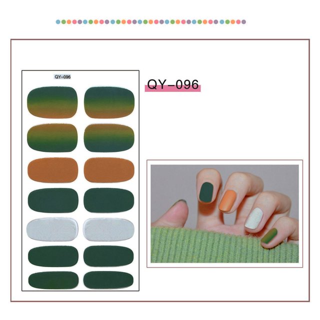 RKSTN Gel Nail Polish Nail Sticker Nail Sticker Multicolor Nail Polish Film Quick Dry Nail Polish